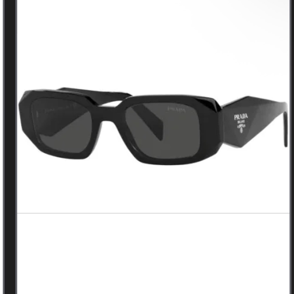 Prada Black Geometric Sunglasses